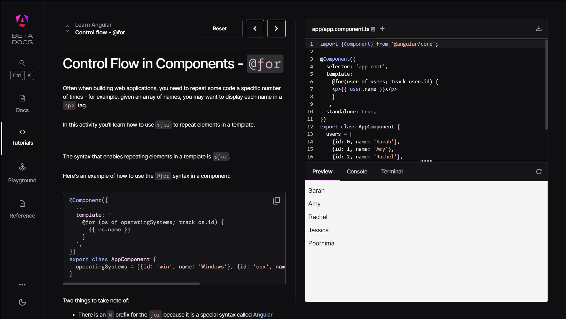 Documentation angular.dev